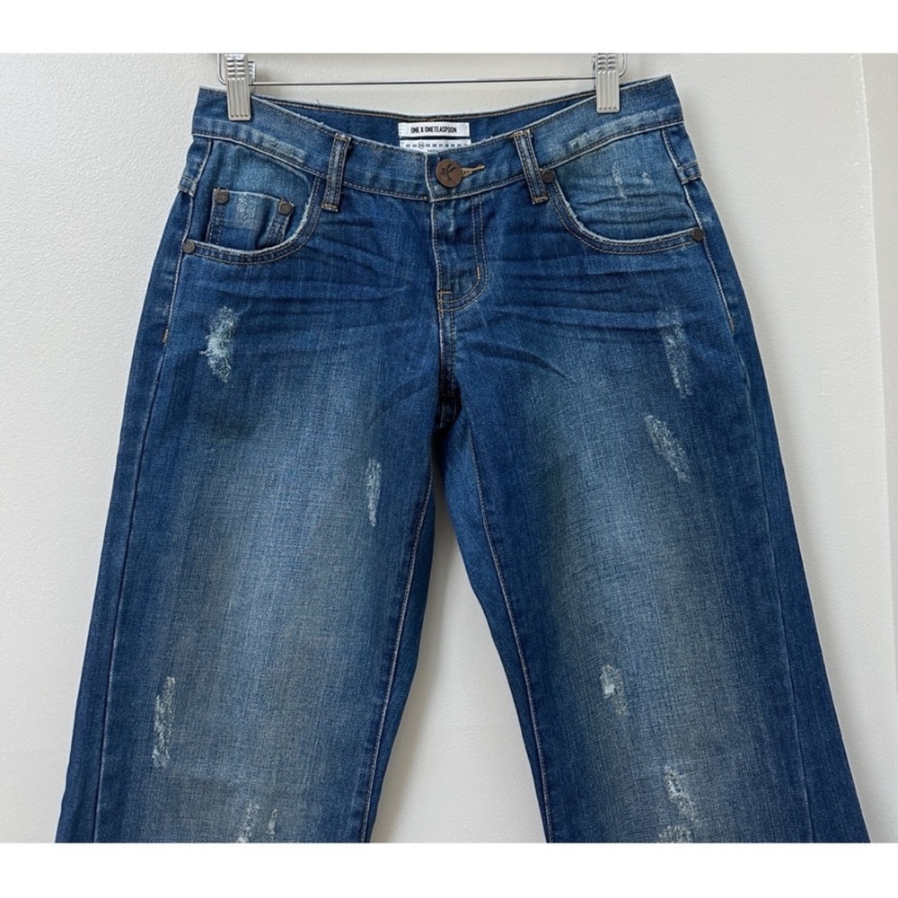 One Teaspoon Low Rise Barrel Wide Leg Jeans Style - Picture 2 of 10